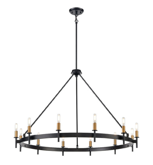 DVI Lighting 12 Light CAMBRAI 12 Light CHANDELIER in Multiple Finishes and Ebony Finish Model: DVP27345MF+EB