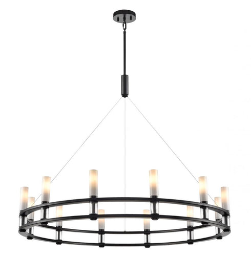 DVI Lighting 12 Light CARDINAL 42 Inch CHANDELIER in Brass Finish Model: DVP37829BR-VICE