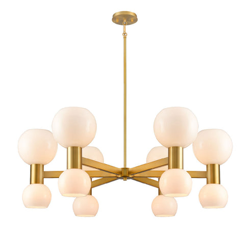 DVI Lighting 12 Light LILLOOET 12 Light CHANDELIER in Brass Finish Model: DVP49426BR-TO
