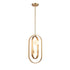 DVI Lighting 2 Light ATWOOD 10 Inch 2 Light PENDANT in Brass Finish Model: DVP45019BR-OP