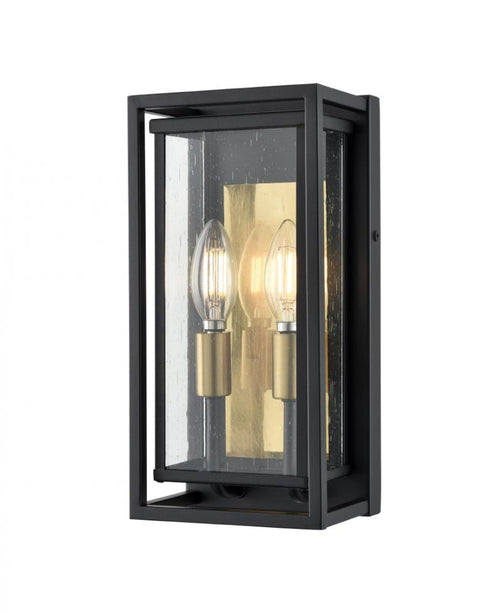 DVI Lighting 2 Light BLACKSTONE 2 Light OD SCONCE in Brass and Black Finish Model: DVP32371BR+BK-SDY