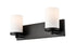 DVI Lighting 2 Light Dieppe 2 Light Vanity in Ebony Finish Model: DVP0422EB-OP