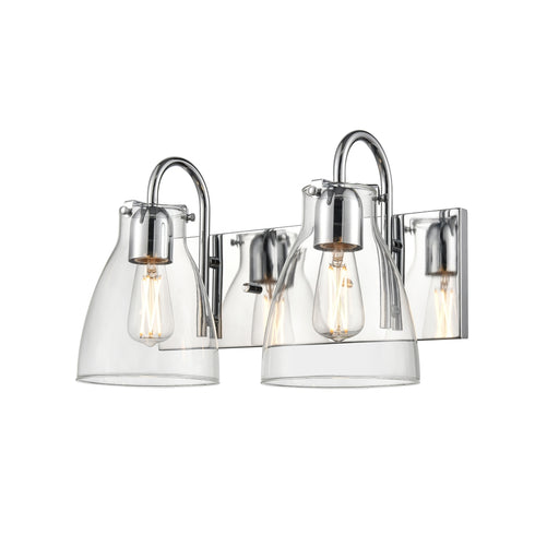 DVI Lighting 2 Light EMMA 2 Light VANITY in Brass Finish Model: DVP47022BR-CL