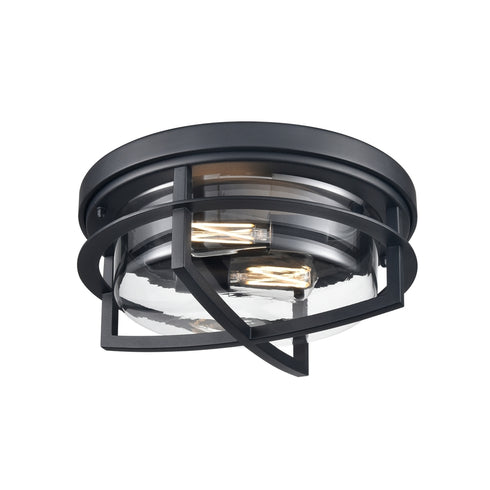 DVI Lighting 2 Light FIVE POINTS OD FLUSHMOUNT in Black Finish Model: DVP29974BK