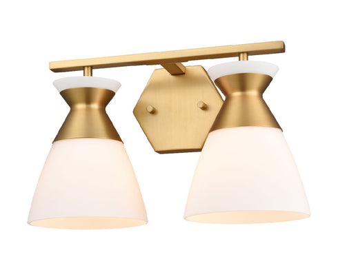 DVI Lighting 2 Light SUNNYBROOK 2 Light VANITY in Brass Finish Model: DVP47422BR-CRK