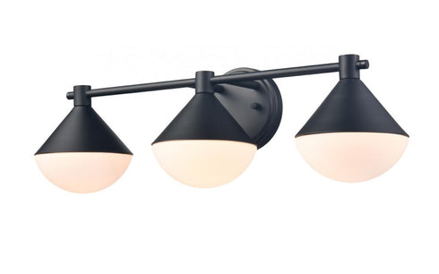DVI Lighting 3 Light AGAWA 3 Light VANITY in Black Finish Model: DVP36143BK-OP