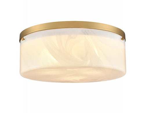 DVI Lighting 3 Light BESSEMER FLUSHMOUNT in Brass Finish Model: DVP32138BR-MS