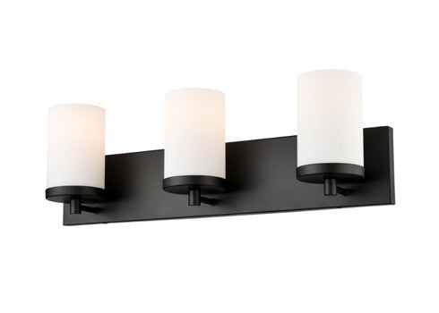 DVI Lighting 3 Light Dieppe 3 Light Vanity in Ebony Finish Model: DVP0443EB-OP