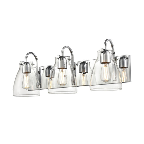 DVI Lighting 3 Light EMMA 3 Light VANITY in Brass Finish Model: DVP47043BR-CL