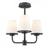 DVI Lighting 3 Light KANATA 3 Light DUAL MOUNT in Brass Finish Model: DVP48012BR-OP
