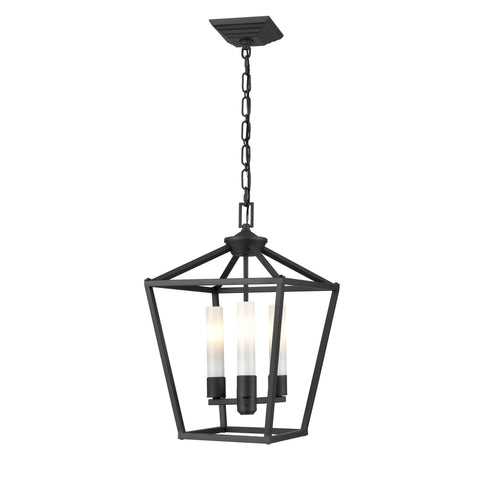 DVI Lighting 3 Light LUNDY'S LANE HANGING OD in Black Finish Model: DVP30176BK-OP
