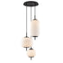 DVI Lighting 3 Light MOUNT PEARL 3 Light PENDANT in Brass Finish Model: DVP40057BR-RIO