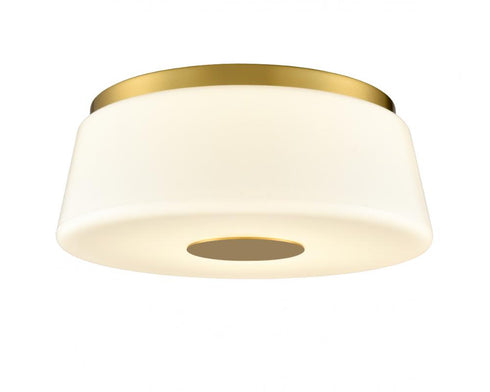 DVI Lighting 3 Light ROBSON HALL 16 Inch FLUSHMOUNT in Brass Finish Model: DVP48552BR-TO