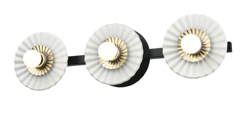 DVI Lighting 3 Light WAVERLY HEIGHTS 3 Light VANITY in Brass Finish Model: DVP48843BR-OP