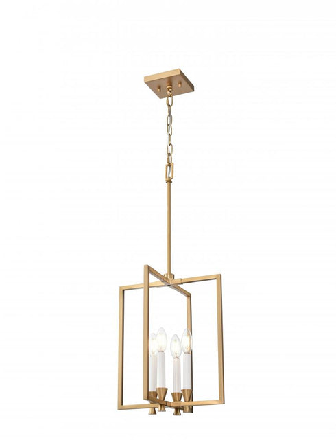 DVI Lighting 4 Light CARISBROOKE 16 Inch H PENDANT BRASS Model: DVP37148BR