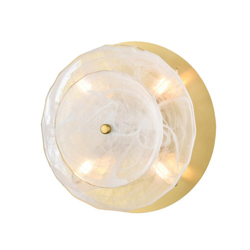 DVI Lighting 4 Light CAROUSEL 4 Light FLUSHMOUNT in Brass Finish Model: DVP36528BR-MS