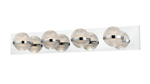 DVI Lighting 4 Light DRYDEN 4 Light VANITY in Brass Finish Model: DVP37344BR-CRY