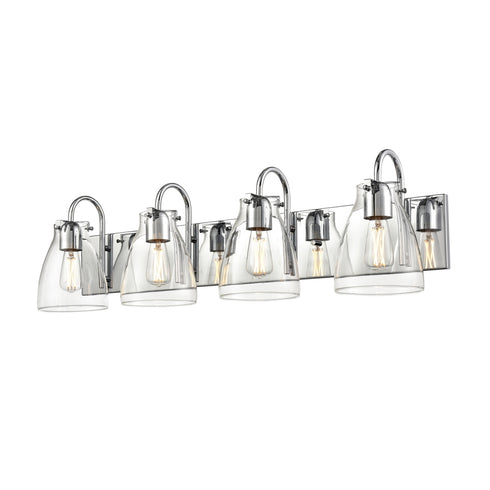 DVI Lighting 4 Light EMMA 4 Light VANITY in Brass Finish Model: DVP47044BR-CL