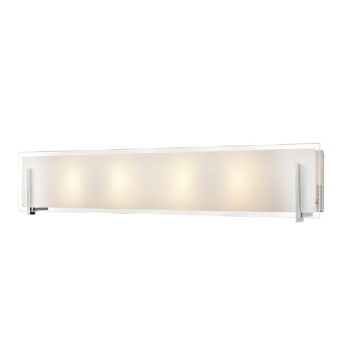 DVI Lighting 4 Light GENEVA 30 Inch 4 Light VANITY in Chrome Finish Model: DVP14844CH-SSOP