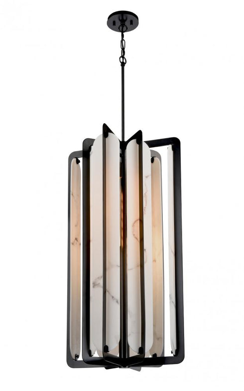 DVI Lighting 4 Light JASPER 18 Inch FOYER in Brass Finish Model: DVP49749BR-BFA