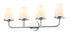 DVI Lighting 4 Light KANATA 4 Light VANITY in Brass Finish Model: DVP48044BR-OP