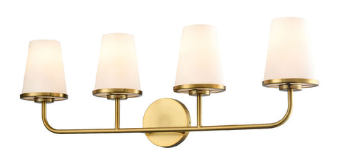 DVI Lighting 4 Light KANATA 4 Light VANITY in Brass Finish Model: DVP48044BR-OP