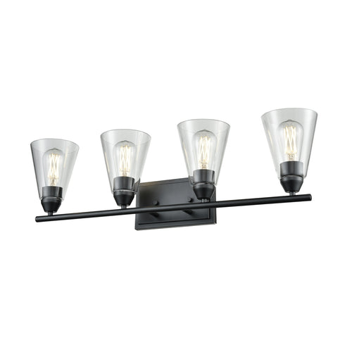 DVI Lighting 4 Light LOUISBOURG 4 Light VANITY in Chrome Finish Model: DVP34344CH-CL