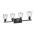 DVI Lighting 4 Light LOUISBOURG 4 Light VANITY in Chrome Finish Model: DVP34344CH-CL