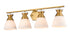 DVI Lighting 4 Light SUNNYBROOK 4 Light VANITY in Brass Finish Model: DVP47444BR-CRK