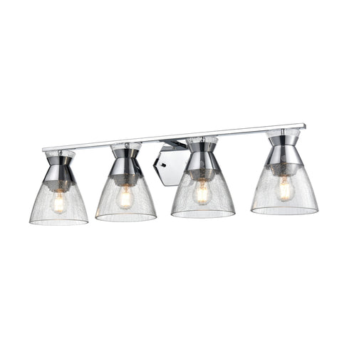 DVI Lighting 4 Light SUNNYBROOK 4 Light VANITY in Brass Finish Model: DVP47444BR-CRK