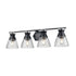 DVI Lighting 4 Light SUNNYBROOK 4 Light VANITY in Brass Finish Model: DVP47444BR-CRK