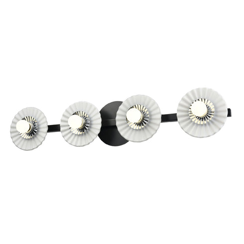 DVI Lighting 4 Light WAVERLY HEIGHTS 4 Light VANITY in Brass Finish Model: DVP48844BR-OP