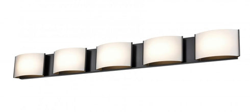 DVI Lighting 5 Light CANDLEGUARD 5 Light VANITY in Ebony Finish Model: DVP17155EB-OP