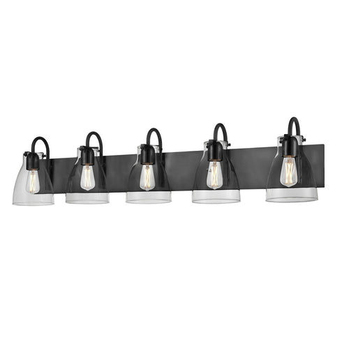 DVI Lighting 5 Light EMMA 5 Light VANITY in Brass Finish Model: DVP47055BR-CL
