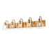 DVI Lighting 5 Light EMMA 5 Light VANITY in Brass Finish Model: DVP47055BR-CL