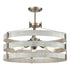DVI Lighting 5 Light FORT GARRY 5 Light DUAL MOUNT in Buffed Nickel and Barnwood on Metal Finish Model: DVP41808BN+BAW