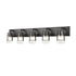 DVI Lighting 5 Light LAKE OF THE WOODS 5 Light VANITY in Ebony and Satin Nickel Finish Model: DVP44455EB+SN-CL