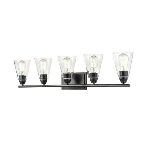 DVI Lighting 5 Light LOUISBOURG 5 Light VANITY in Chrome Finish Model: DVP34355CH-CL
