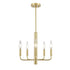 DVI Lighting 5 Light OLIVIA 5 Light DUAL MOUNT in Multiple Finishes and Painted Satin Brass Finish Model: DVP44025MF+GR