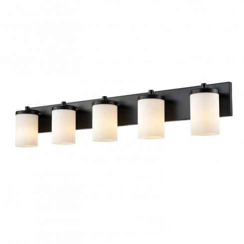 DVI Lighting 5 Light RIVERVIEW 5 Light VANITY in Ebony Finish Model: DVP14055EB-OP