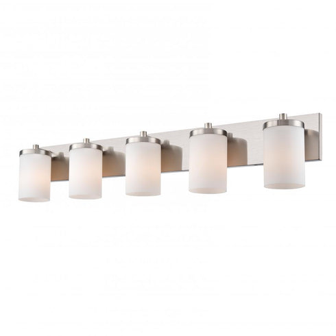 DVI Lighting 5 Light RIVERVIEW 5 Light VANITY in Satin Nickel Finish Model: DVP14055SN-OP