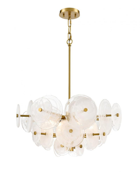 DVI Lighting 6 Light CAROUSEL 6 Light PENDANT in Brass Finish Model: DVP36505BR-MS
