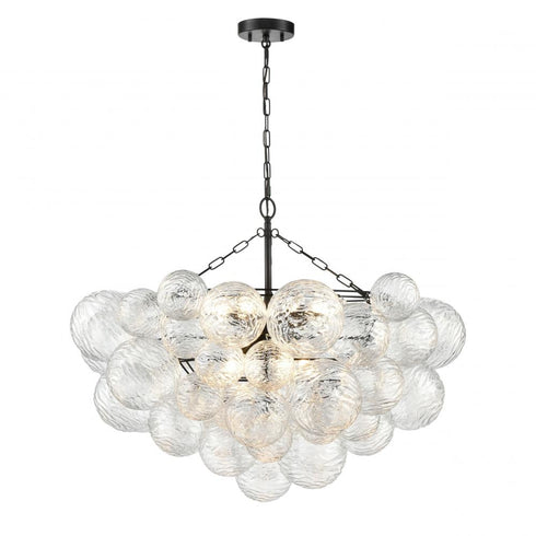 DVI Lighting 6 Light COMET 6 Light PENDANT in Ebony Finish Model: DVP32829EB-WVC