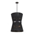 DVI Lighting 6 Light ELLESMERE Ø20 Inch FOYER in Brass Finish Model: DVP43648BR-BK