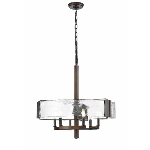 DVI Lighting 6 Light GEORGIAN BAY 6 Light CHANDELIER in Chrome and Buffed Nickel Finish Model: DVP42926CH+BN-ARW