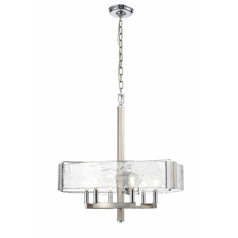 DVI Lighting 6 Light GEORGIAN BAY 6 Light CHANDELIER in Chrome and Buffed Nickel Finish Model: DVP42926CH+BN-ARW