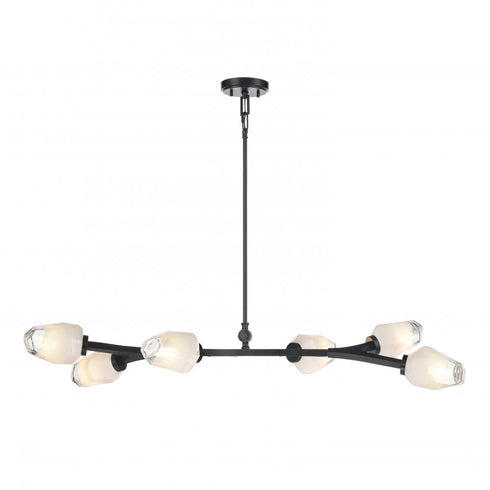 DVI Lighting 6 Light JAVELIN 6 Light LINEAR in Ebony Finish Model: DVP33202EB-ICE