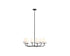 DVI Lighting 6 Light KANATA 6 Light CHANDELIER in Brass Finish Model: DVP48026BR-OP