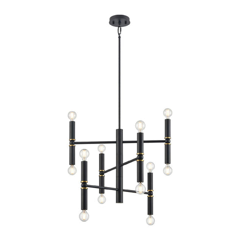 DVI Lighting 6 Light KLONDIKE 6 Light PENDANT in Multiple Finishes and Ebony Finish Model: DVP42824EB+MF