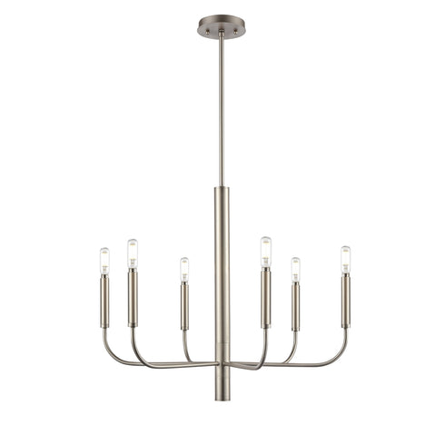 DVI Lighting 6 Light OLIVIA 6 Light CHANDELIER in Multiple Finishes and Graphite Finish Model: DVP44026MF+GR